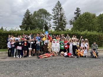 Abiturjahrgang 2025 beim Sponsorenlauf
